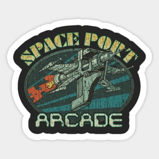 Space Port Arcade Victory Ship 1970 Sticker